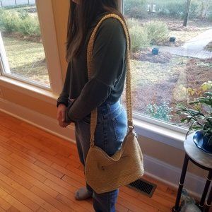 Raffia Crossbody Purse